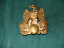 plaque de schako N III d' officier à l' aigle,